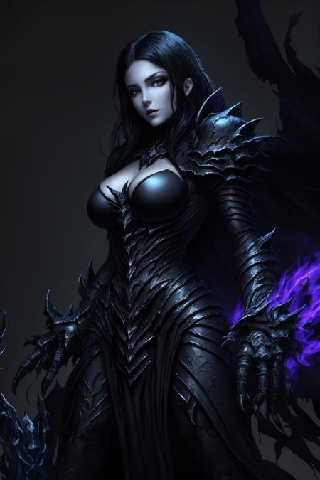 05556-1797060040-4K, Masterpiece, highres, absurdres, edgDeathKnight,a woman in dark armor ,wearing edgDeathKnight armor,.png